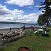 Picnic area on Blake Island.