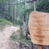 Entering the Mount Evans Wilderness.