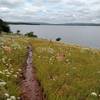 Blue Trail looking over Lake Lawtonka.