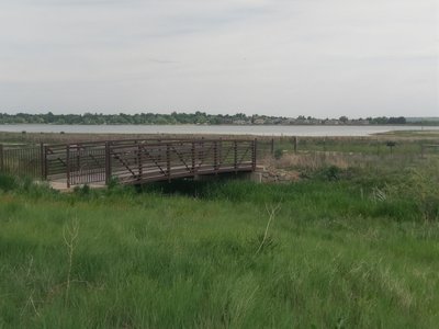 Bridge spanning the Oligarchy (irrigation) Ditch.
