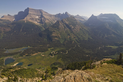 View of Kootenai Lakes from Porcupine Lookout.