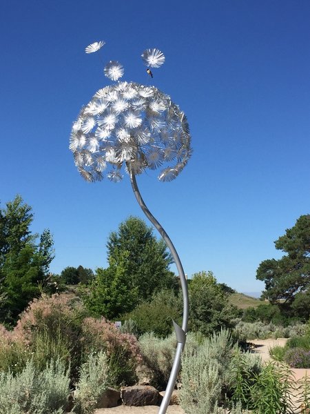 Sculpture at the interpretive center.