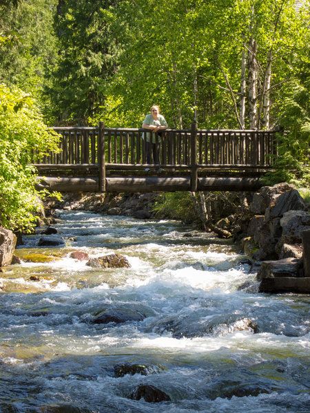 Bridge by Lake McDonald lodge.