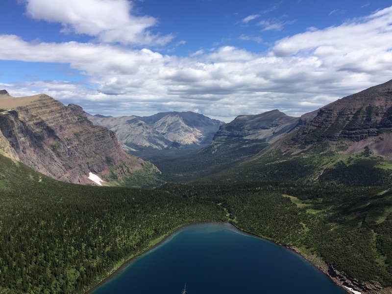 Dawson Cutoff overlooking Pitamakin Lake.