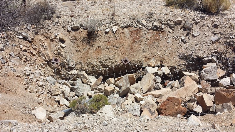 One of the several mine shafts in the area.