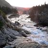 Dawn over Swiftcurrent River.