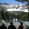 Looking up at Wheeler Peak, across Teresa Lake.