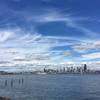 The iconic view of downtown Seattle from the northernmost part of Alki in west Seattle.