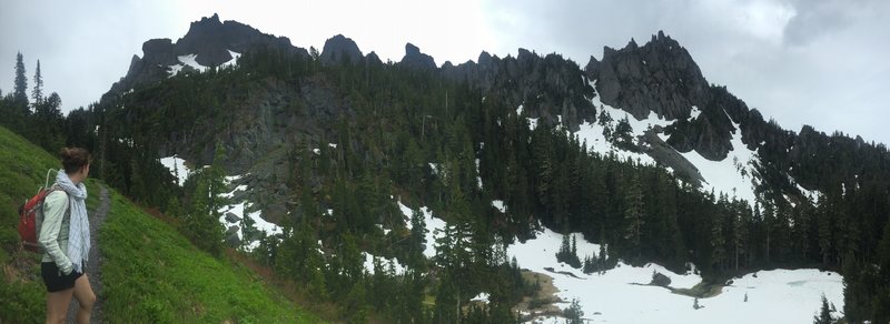 Looking east to the Sawtooth Ridge.