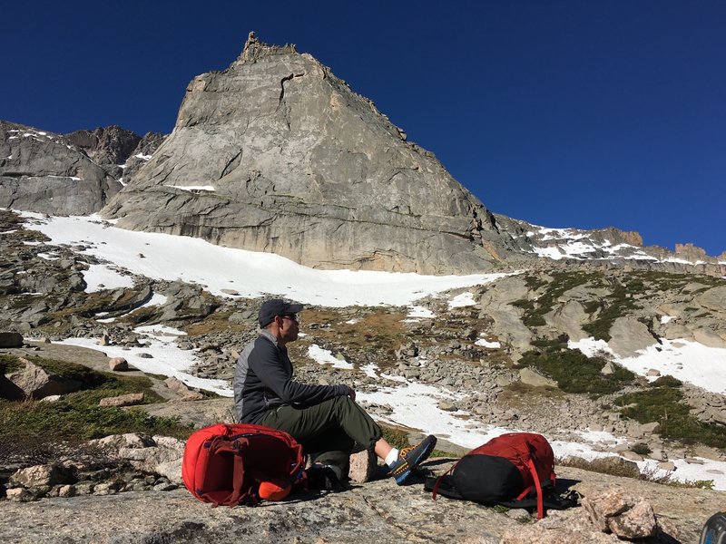 High up at the base of the Spearhead