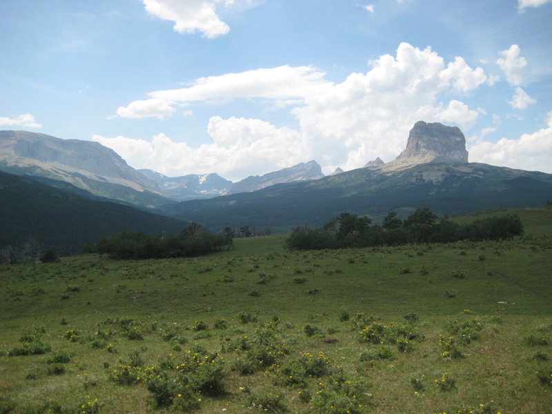 Chief Mountain from Otataso Creek Trail. with permission from Babbylonian