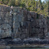 Climbing at Otter Cliff.