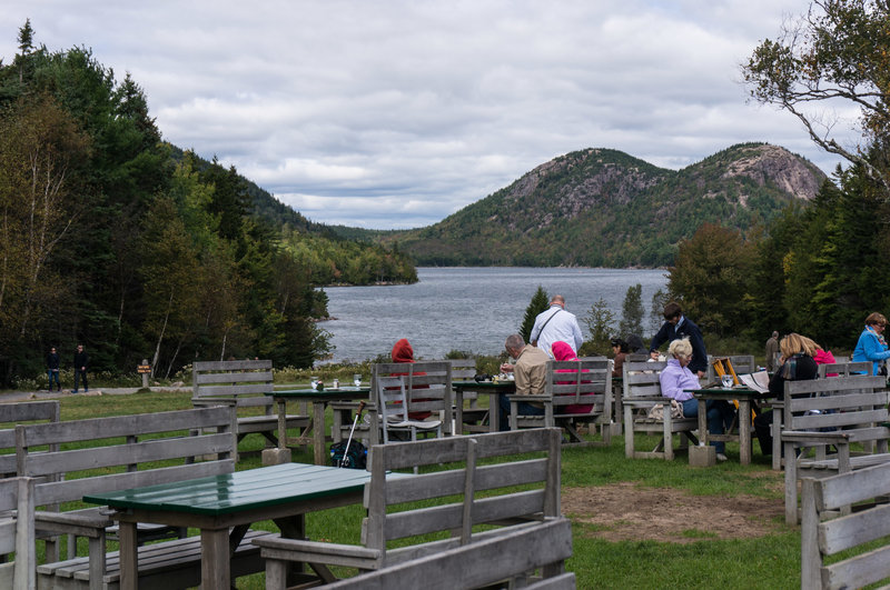 View from the Jordan Pond House lawn.