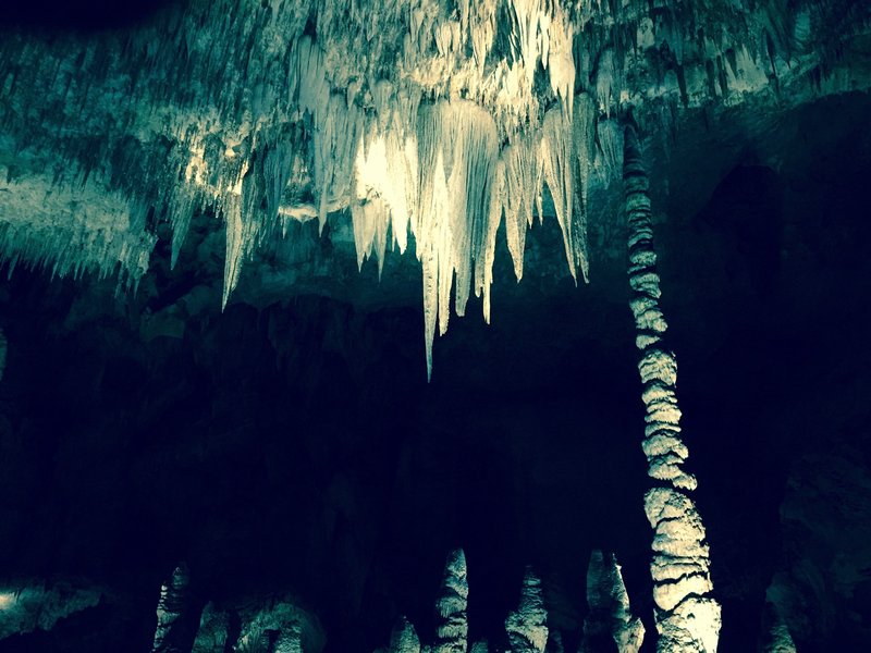 Inside Carlsbad Caverns.