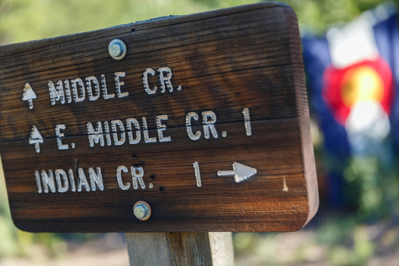 Sign at the trailhead.