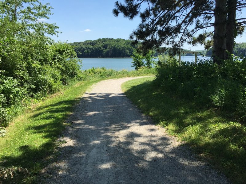 North Shore Trail along Lake MacBride.