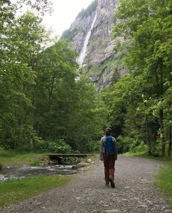 A lovely part of the path near Murrenbach Falls - the highest in Switzerland.