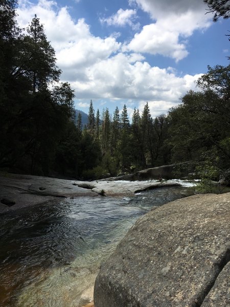 View from one of the top pools of Willow Creek.