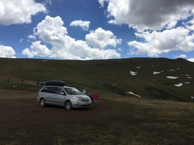 You can see the entire hike from car to summit.