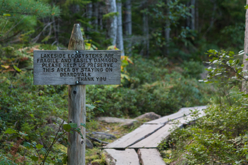 Boardwalk sign.