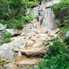 Coming down the Acadia Mountain Trail.