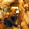 Steps on a typical descent into a deep cave.