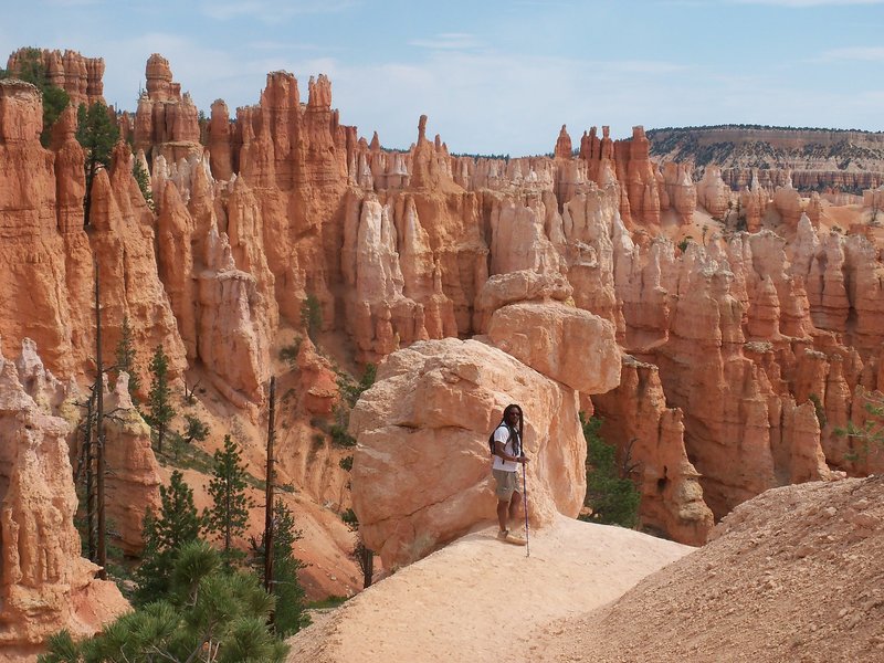 "Hike The Hoodoos" on the Peekaboo Loop at Bryce Canyon NP.