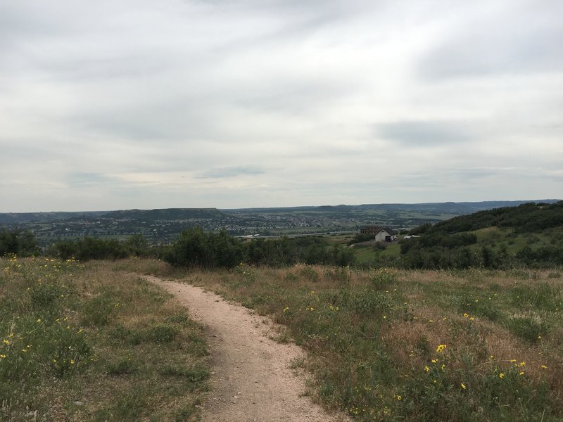 View from the top of the ridge along the Red Loop.