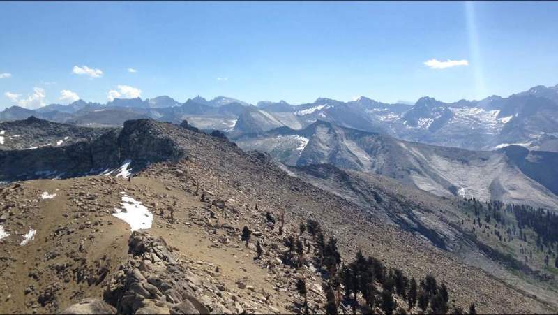 Looking east from the summit.