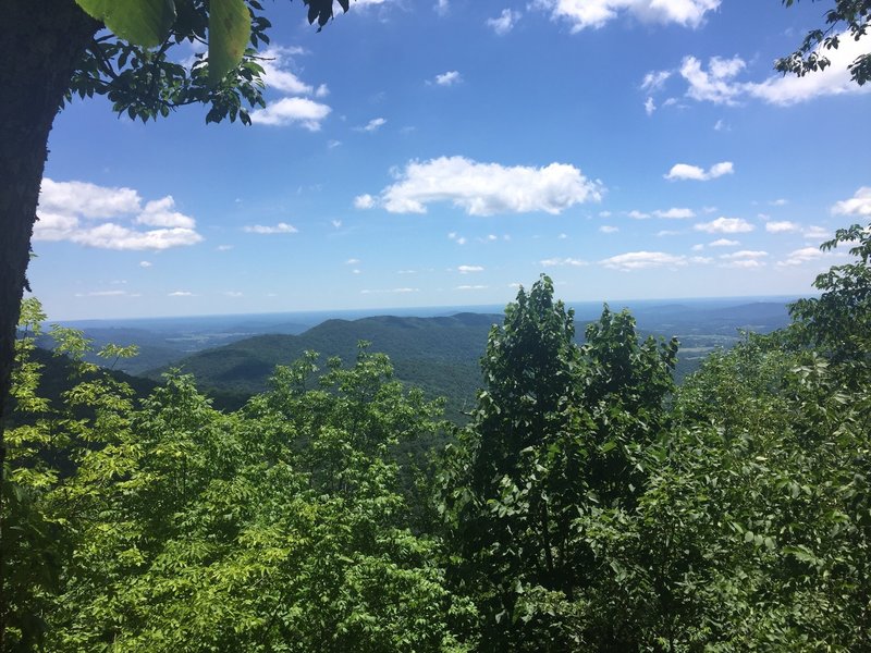 After making it to the top of Little Devils Staircase Trail we took the Keyser Run Road down and got to see this amazing view