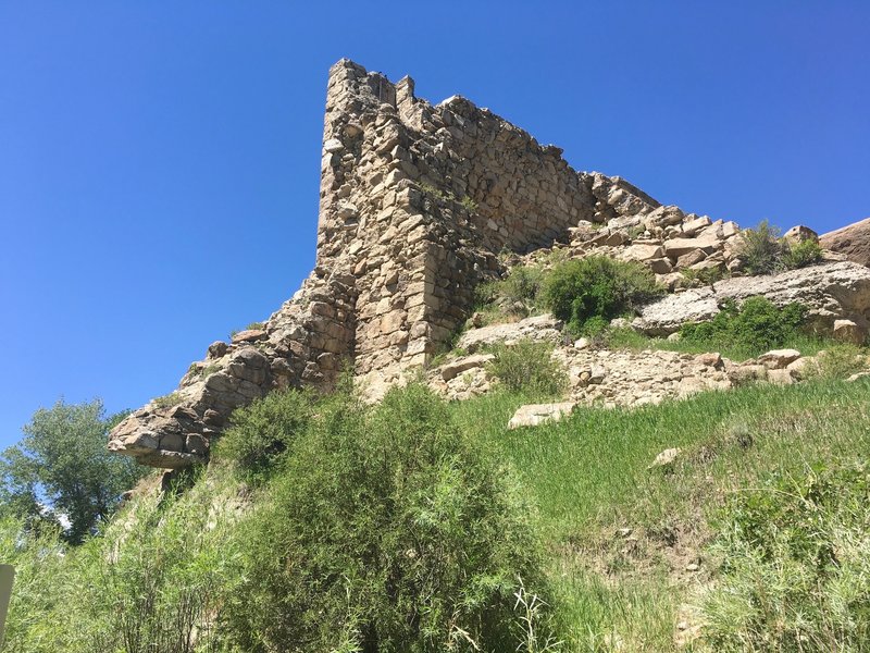 Remnants of the Castlewood Canyon dam.