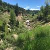 Castlewood Canyon waterfall.