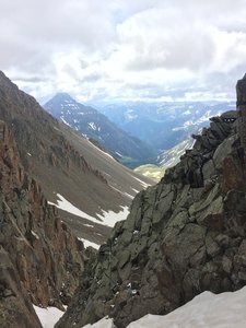 Still a lot of snow on July 3, 2016.