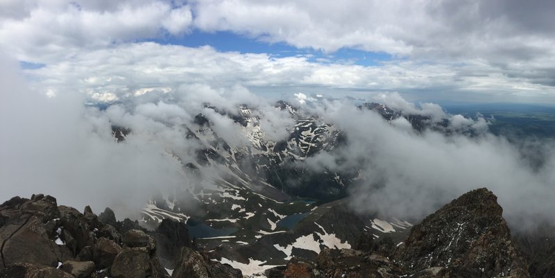 Moody mountain top views.