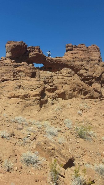 Standing on top of Dead Man's Arch.