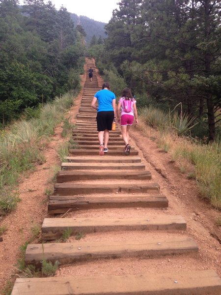 Just after the trailhead at the incline.