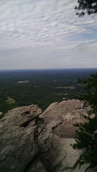 The view from the overlook .1 miles before Cook's Wall.