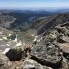 Facing east on the summit,