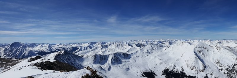 Panorama of summit.