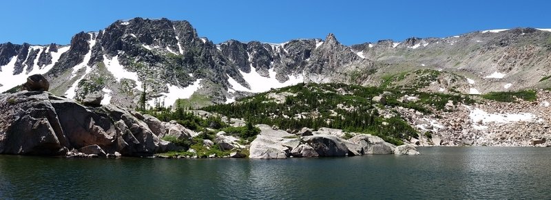 Panorama at Emmaline Lake.