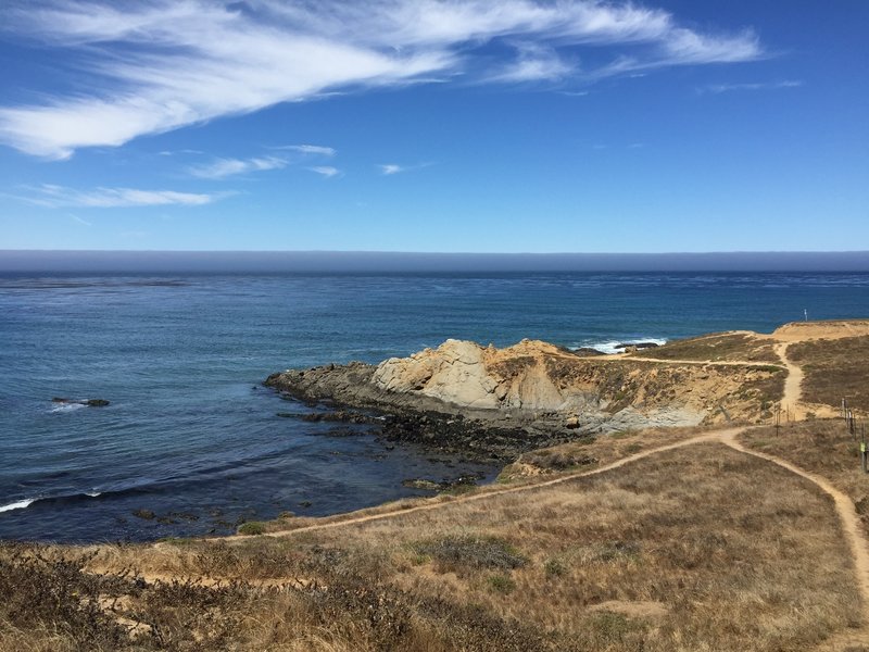 Ocean views, looking toward the panoramic vista point.