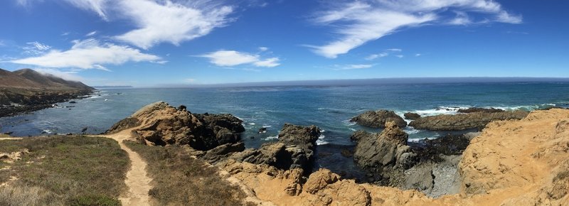 Panorama of Harmony Headlands Cove.