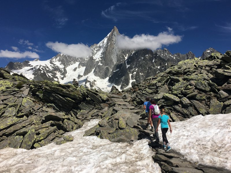 Approaching the top of the Sentinel.