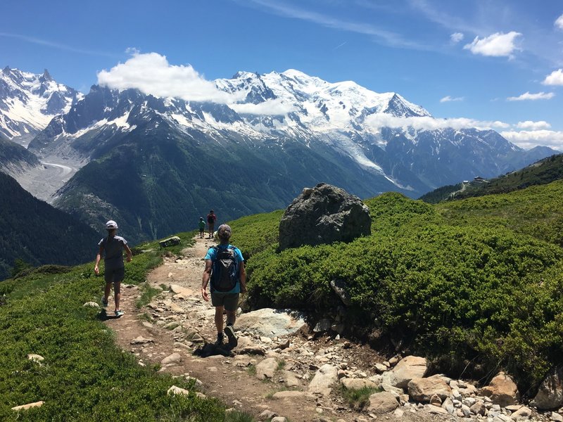 Endless view of Mont Blanc.