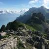 Looking way down to Lake Brienze.