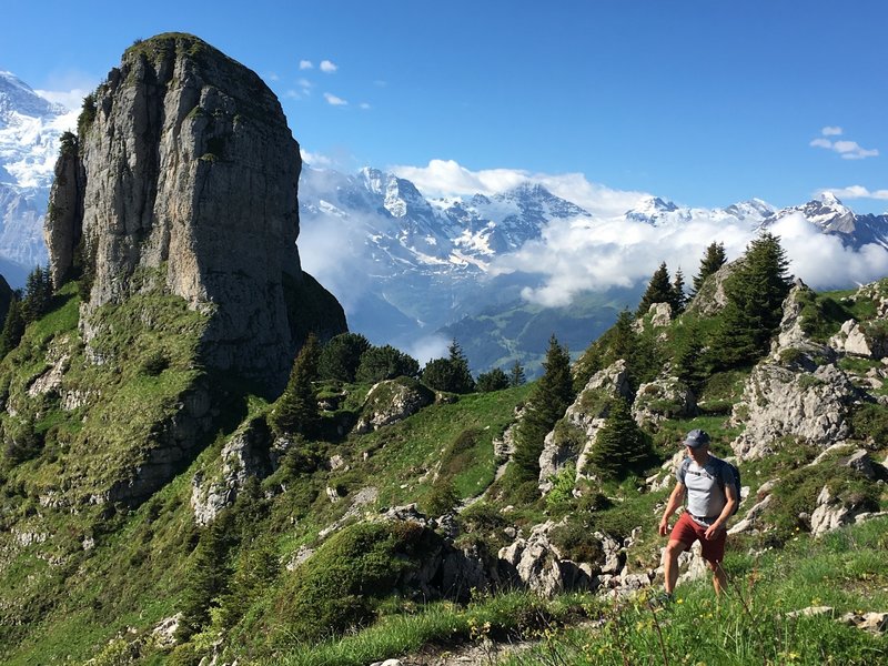 Incredible views at Shynige Platte.