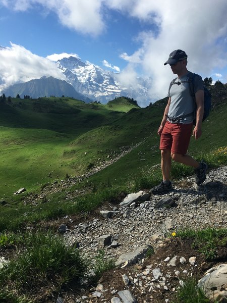 Some of the best Jungfrau views are from across the valley at Shynige Platte.