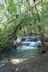 Smaller falls on the way to the larger falls.