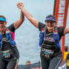 SQUADRUN babes finishing at Hot Water Beach.