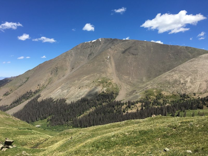 View of San Luis Peak from Colorado Trail.